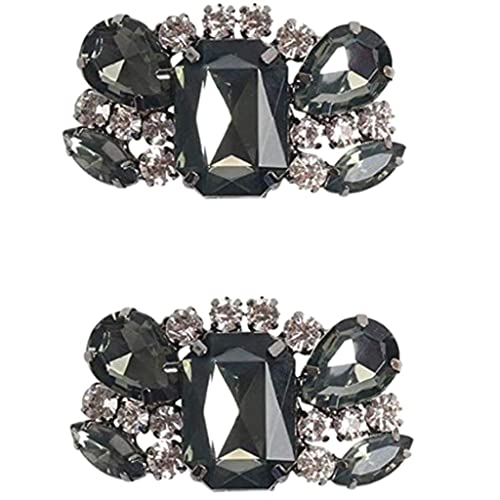 2x 2 Stücke Damen Strass clips schmuck Braut Deko...