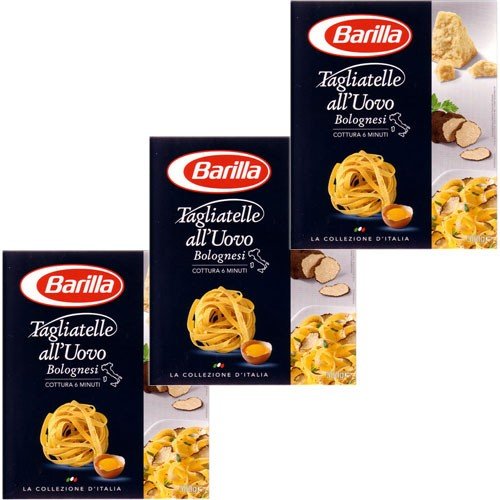 3x Barilla Nudeln La Collezione  Tagliatelle all´Uovo , 500 g...