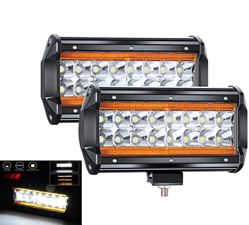 7 Zoll Paar LED Zusatzscheinwerfer 240W 24000LM LED Bar Hi Lo Strah...