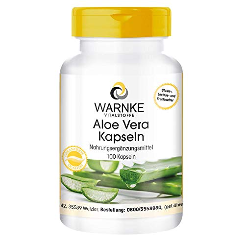 Aloe Vera Kapseln - vegan & hochdosiert - Aloe Vera Extrakt 200:1 -...