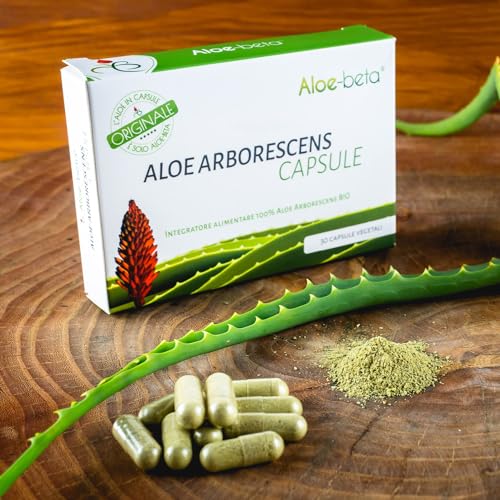 ALOEBETA Aloe Arborescens Kapseln Bio - 100% Bio Aloe Vera Kapseln ...