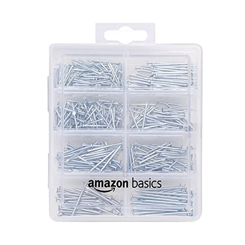 Amazon Basics – Nagel-Set, mit Senkkopf-Nägeln, Drahtstiften, ge...