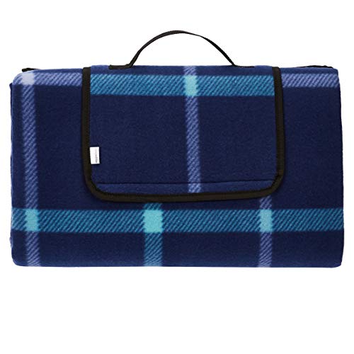 Amazon Basics Picnic Blanket with waterproof backing, 200 x 200 cm...