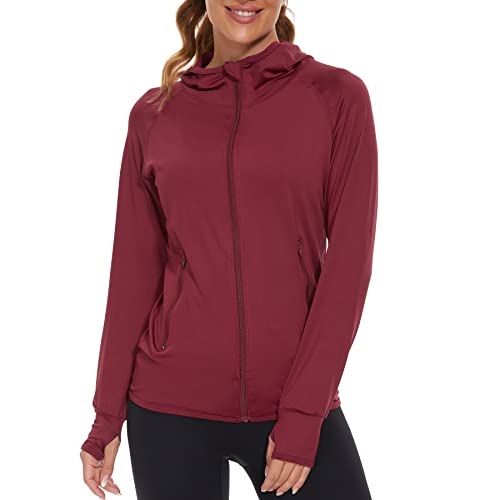 AMZSPORT Damen Laufjacke Sportjacke Langarm Trainingsjacke Sweatjac...