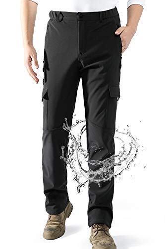 AOLI RAY Herren Wanderhose Wasserdicht Gefüttert Outdoorhose Skiho...