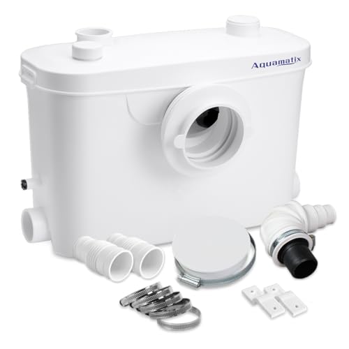 Aquamatix Hebeanlage 400W Sanitäre Abwasserpumpe 100L min 7m Verti...