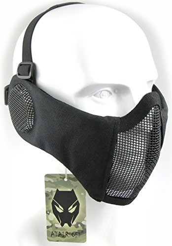 ATAIRSOFT Tactical Airsoft CS Schutzmaske aus Nylon mit halbem Gesi...