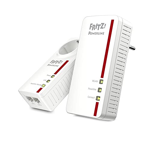 AVM FRITZ!Powerline 1260 1220 WLAN Set (WLAN-Access Point, weiß, i...