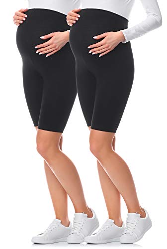 Be Mammy Kurze Umstandsleggings aus Baumwolle 2Pack BE20-228 (2Pack...