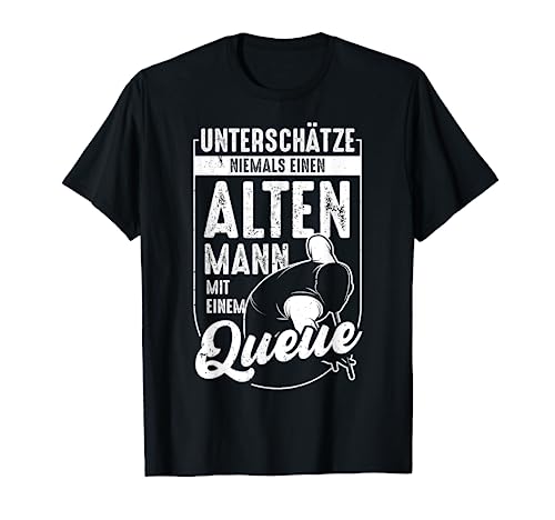 Billard | Alter Mann | lustiges Snooker Pool Billard Spruch T-Shirt...