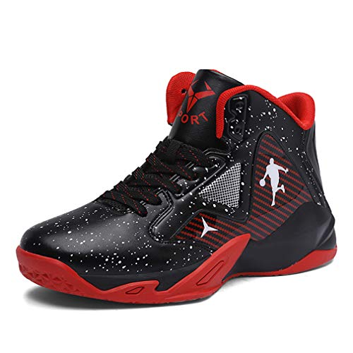 BINQI Herren Basketballschuhe High-Top leichte Stoßdämpfung rutsc...