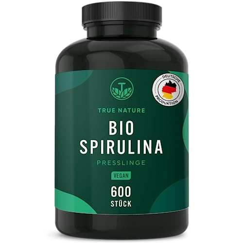 Bio Spirulina Presslinge - 600 Tabletten (500mg) Hochdosiert - 100%...