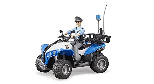 bruder 63010 - Polizei Quad mit Polizist & Ausstattung - 1:16 Gelä...