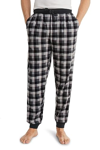 C&A Herren Pyjamahose Regular Fit Kariert Polyester schwarz L...