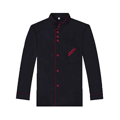 Cabilock Unisex Langarm Knopf Chef Jacke Classic Chef Arbeit Unifor...