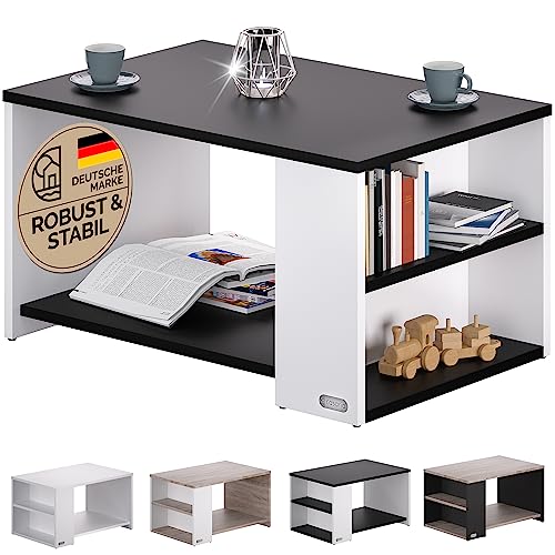 Casaria Couchtisch Ablage Fächer Stauraum 90x59x48cm Kratzfest H...