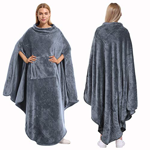 Catalonia Classy Warmer Tragbarer Poncho Decke, Große Weiche Flaus...