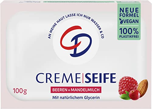 CD CREME SEIFE BEEREN & MANDELMILCH 100G vegan & ohne Mikroplastik...