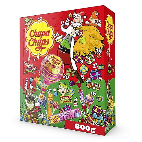 Chupa Chups XXL Adventskalender 2023, 24 Türchen mit einem Mix aus...