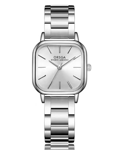 CIVO Damen Uhr Edelstahl Silber Analog Armbanduhr Damen Wasserdicht...