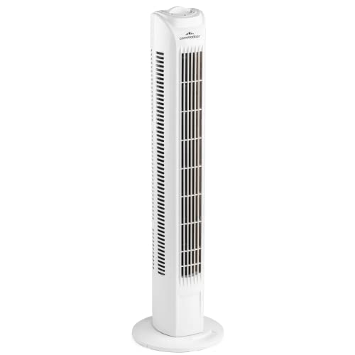 Commodoor Turmventilator Energiesparender Säulenventilator A+, 3 G...