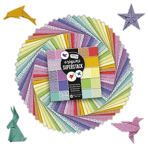 Craft Sensations Buntes Origami Papier Bastelset 15 X 15 cm - 180 O...