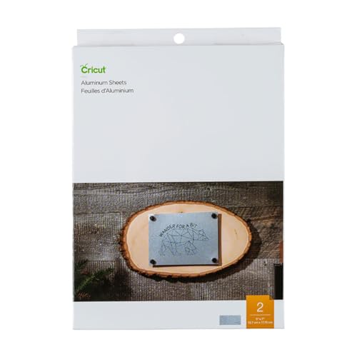 Cricut 2007460 Aluminiumfolien, 12,7 cm x 17,7 cm (5  x 7 ) (2 Stü...