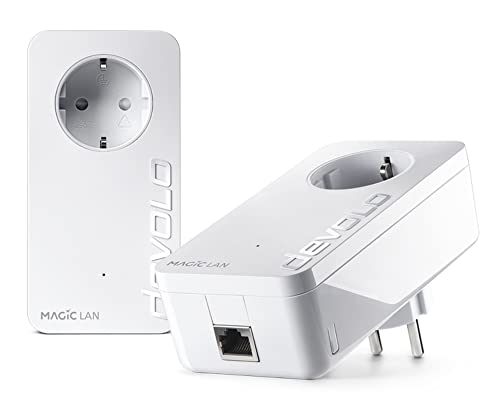 devolo 8413 Magic 2 LAN Starter Kit, LAN Powerline Adapter -bis 2.4...