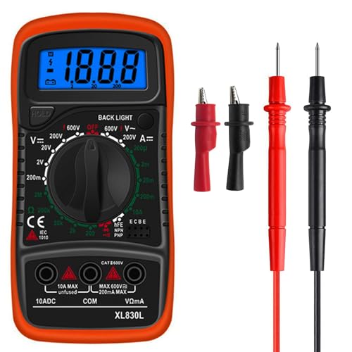 Digitales Multimeter mit Automatischer Bereichswahl,Voltmeter Batte...