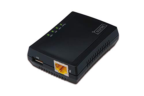 DIGITUS Fast Ethernet USB Netzwerk Server, multifunktional für NAS...