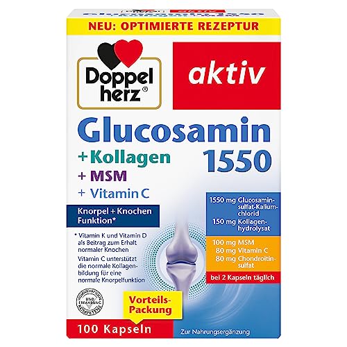 Doppelherz Glucosamin 1550 + Kollagen + MSM + Vitamin C - als Beitr...