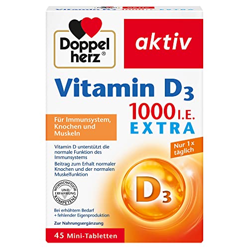 Doppelherz Vitamin D 1000 - Vitamin D als Beitrag zur normalen Funk...