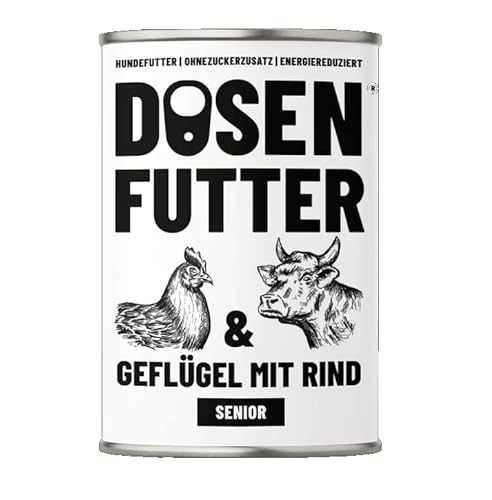 Dosenfutter RIND MIT GEMÜSE 6x400g | Aus Deutschland | Hoher Fle...