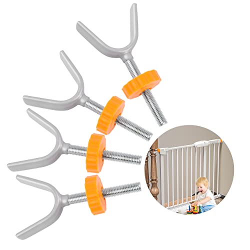 Druckschrauben Kindergitter, 4Pcs Y-Spindel Druckschrauben M10 Trep...