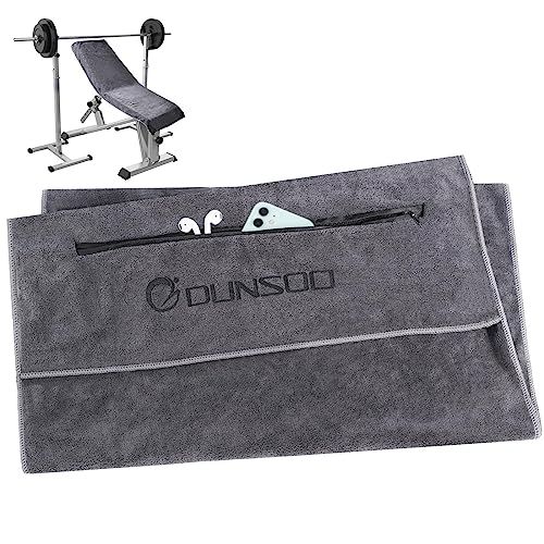 DUNSOO Fitness Handtuch I 120x50cm I Mikrofaser Sporthandtuch mit R...