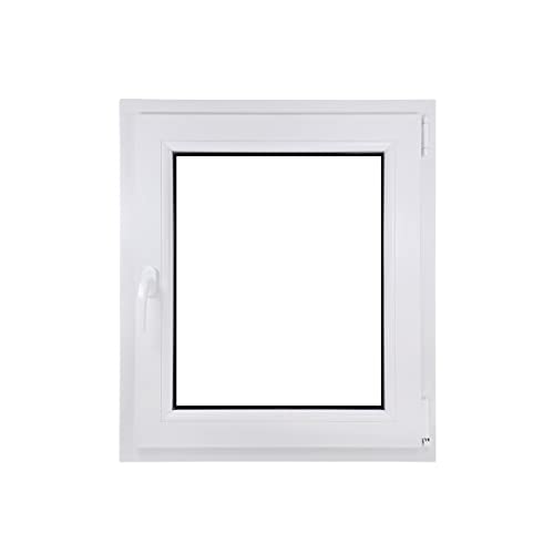ECOPROF Kellerfenster | Langlebiges Kunststoff-Fenster | Maße 80x6...
