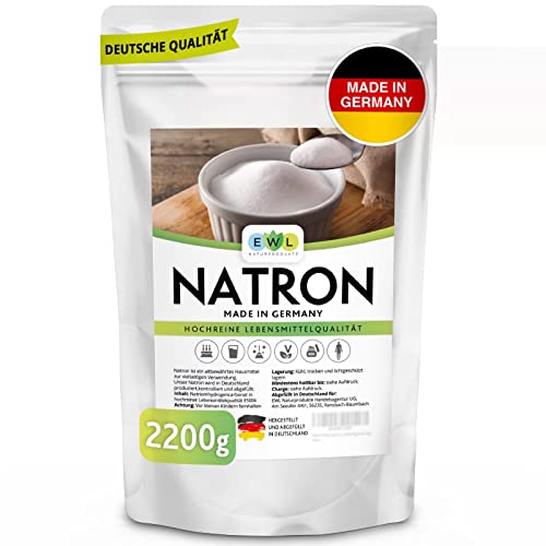 EWL Naturprodukte Natron Pulver Baking Soda 2200g extra XXL Vorteil...