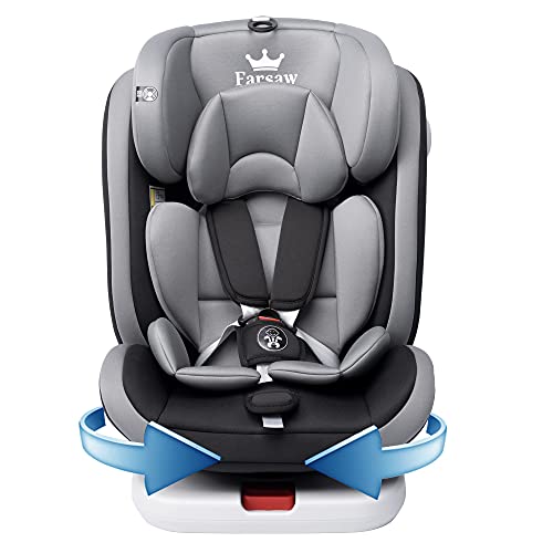 Farsaw Baby Autositz Kindersitz 360°drehbar mit ISOFIX und Ruhepos...