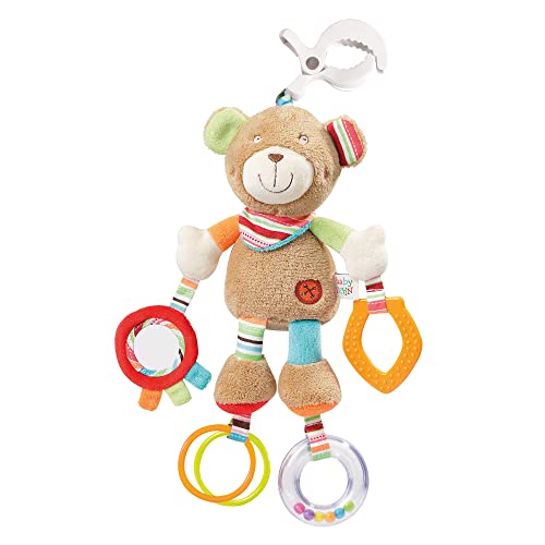Fehn Activity-Spieltier Teddy – Baby Motorikspielzeug für Kinder...