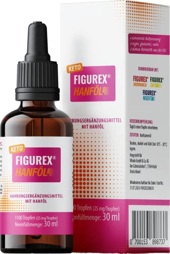 FIGUREX Hanföl Keto Tropfen - Premium: Bis zu 5-fach höher dosier...