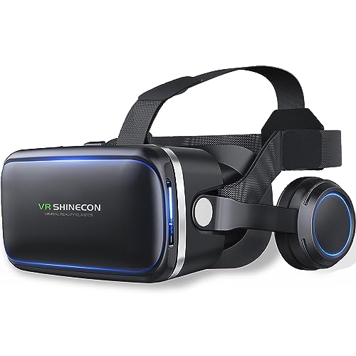 FIYAPOO VR Brille with Kopfhörern Virtual Reality Headset 3D VR He...