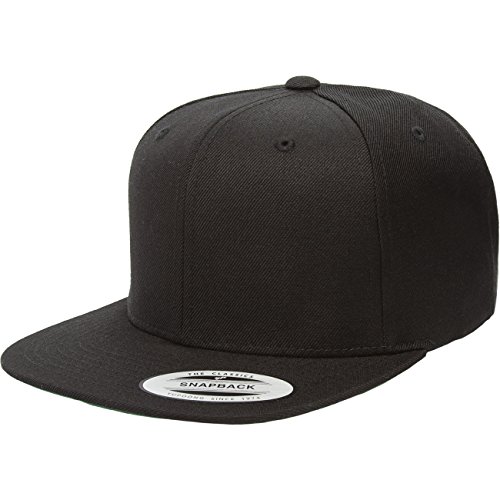 Flexfit Unisex Classic Snapback Cap Kappe, Schwarz, Einheitsgröße...