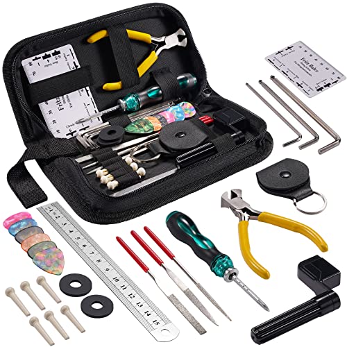 Gitarre Reparatur Set 31 Stk, POGOLAB Gitarren Pflege Wartung Zubeh...