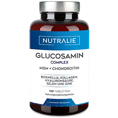 Glucosamin & Chondroitin Hochdosiert mit MSM und Kollagen - Erhaltu...