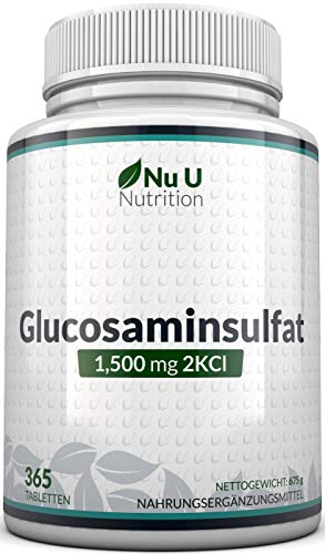 Glucosamin Sulfat 1500mg 2KCI Hochdosiert - 365 Tabletten - Versorg...