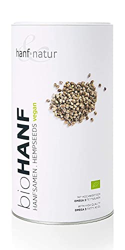 Hanfsamen Bio 1kg – Hanf & Natur - Vegan Superfood Hemp Seeds mit...