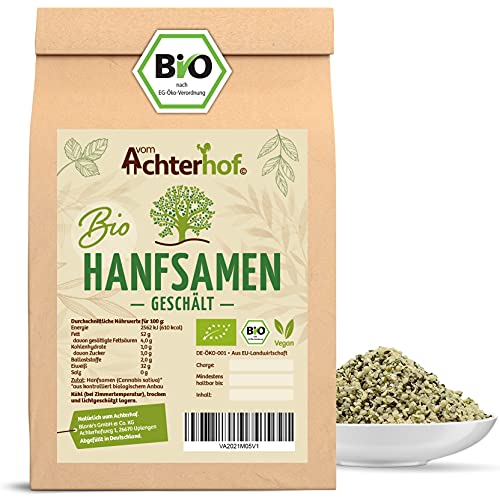 Hanfsamen geschält BIO 250g | nussiger Geschmack | proteinhaltige ...