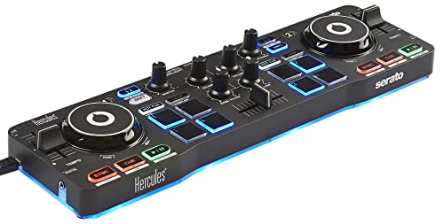 Hercules DJControl Starlight - Tragbarer 2-Deck DJ-USB-Controller m...
