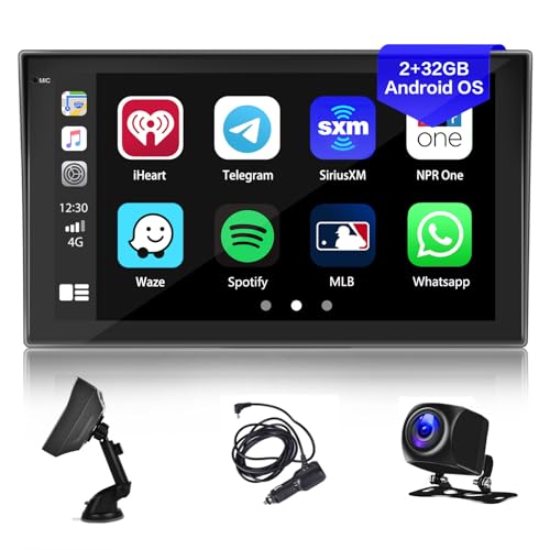 Hikity 2+32GB 7 Zoll IPS Tragbares Android Autoradio mit Wireless C...