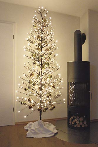 HiLight LED Weihnachtsbaum 180 cm braun - mit 296 warmweißen LEDs ...